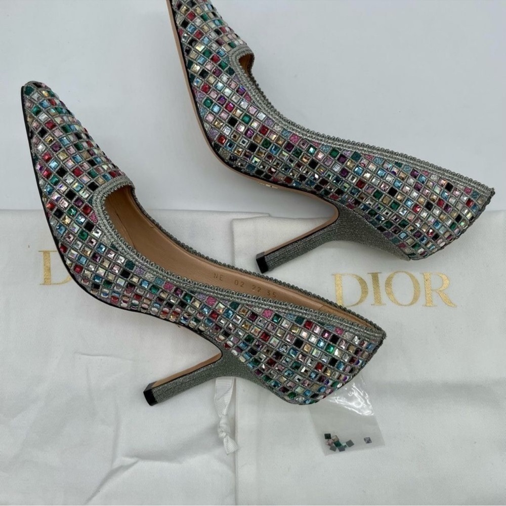 Women’s Dior capture embellished pumps size 35 made in Italy - Picture 4 of 7